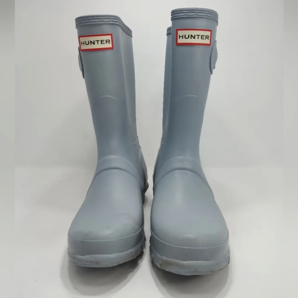 Hunter Women's Light Blue Classic Short Rain Boots